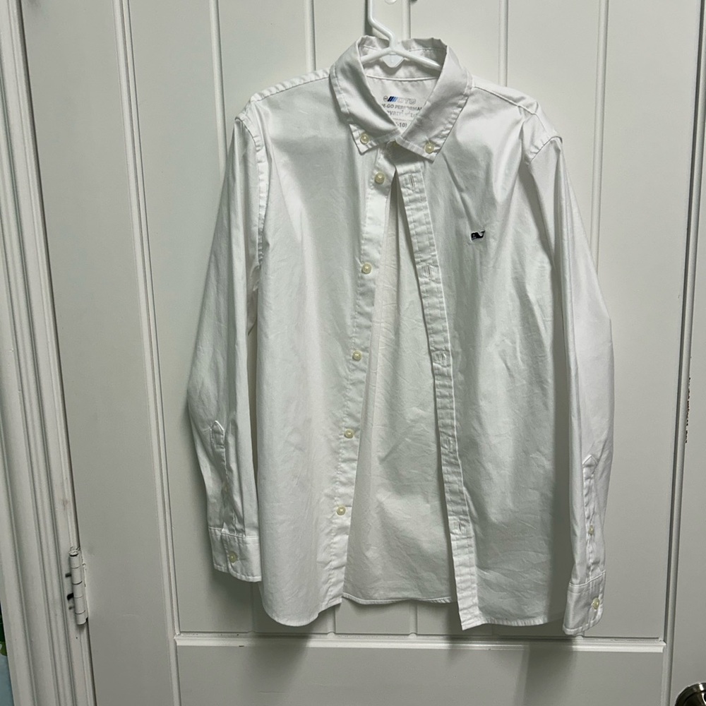 Vineyard Vines Boys White Button-Down Shirt